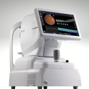 Imagen con fondo gris de OCT Huvitz