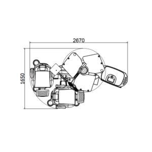 Esquema de rotación de la sillas en unidad refracción