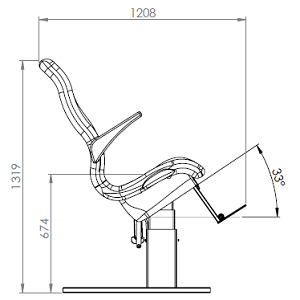 Sillón modelo PC-1 para Gabinete Óptico - Imagen 4