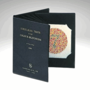 Imagen de test Isihara en fondo gris.